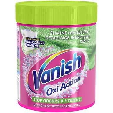 Vanish Détachant textile en poudre stop odeurs, 470g