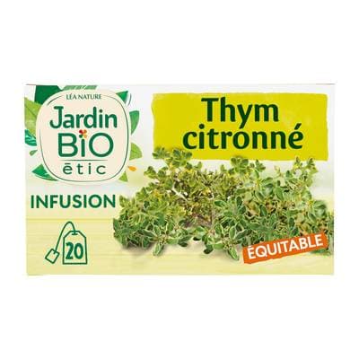 Jardin Bio Etic Infusion Thym Citronné Bio, 20 sachets