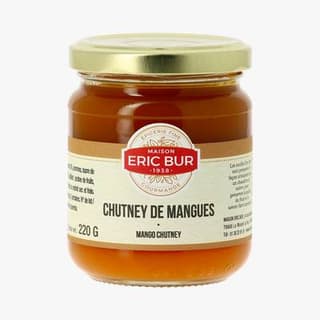 Eric Bur Chutney de mangue en bocal, 220g