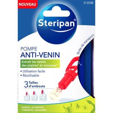 Steripan Extracteur de venin et sa boîte de transport