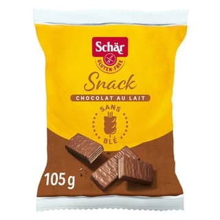 Schär Snacks Barres chocolatées aux noisettes sans gluten, 3x35g