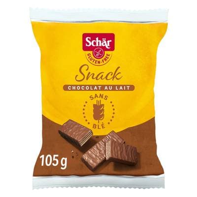 Schär Snacks Barres chocolatées aux noisettes sans gluten, 3x35g