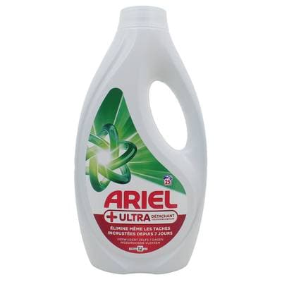 Ariel Lessive liquide Ultra détachant, 1,125L