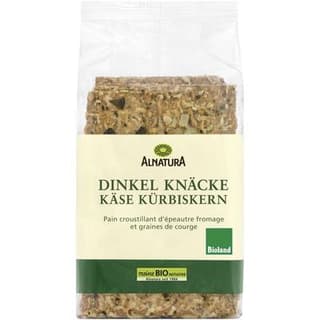 Alnatura Pain croustillant bio fromage et graines de potiron, 200g
