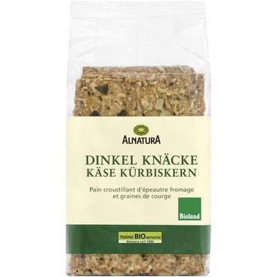 Alnatura Pain croustillant bio fromage et graines de potiron, 200g