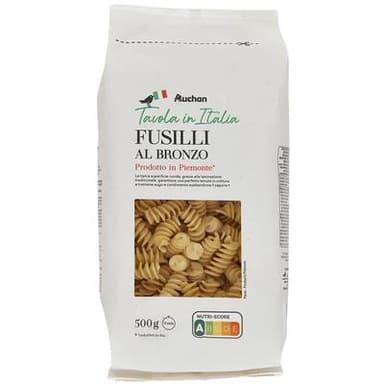 Auchan Tavola In Italia Pâtes Fusilli Al Bronzo Premium, 500g