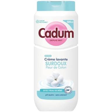 Cadum Crème Lavante Surdoux Fleur De Coton, 500ml