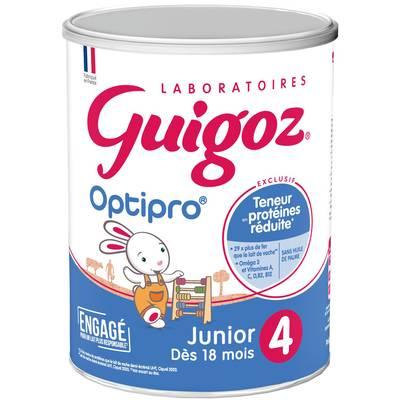  - Guigoz - Lait de Croissance Junior Optipro 4 en Poudre Bébé Dès 18 Mois