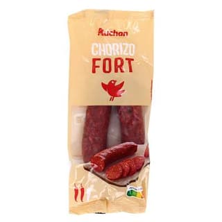 Auchan Chorizo Fort Entier, 225g