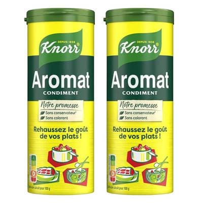 Knorr Condiment Aromat à saupoudrer, Lot de 2x70g