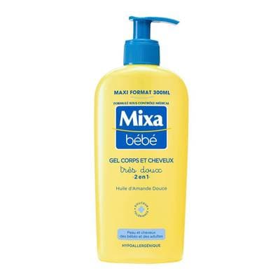 Mixa Bébé Gel Lavant Corps et Cheveux 2 en 1, 300ml