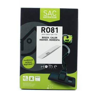 Home équipement Sacs aspirateur papier RO81, 4 sacs