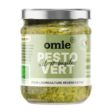 Omie Sauce Pesto Vert Ail et Basilic Français Bio, 190g