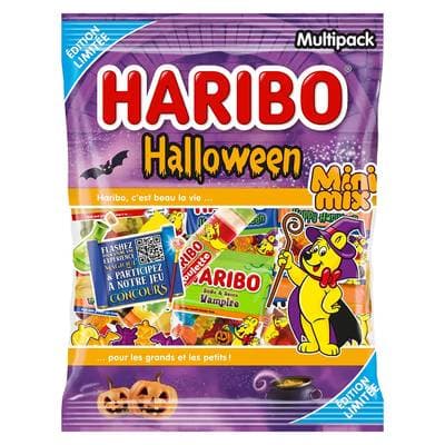 Haribo Mix de bonbons halloween aux fruits, 260g