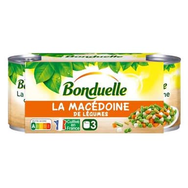 Bonduelle Macédoine de légumes, 3x130g