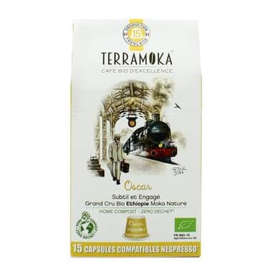 Terramoka Café bio OSCAR capsule biodégradable, 15 capsules