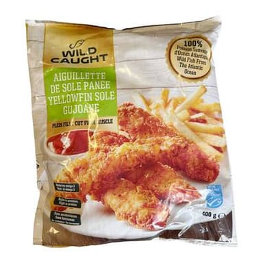 Zaoui Aguillette de sole panée MSC, 400g