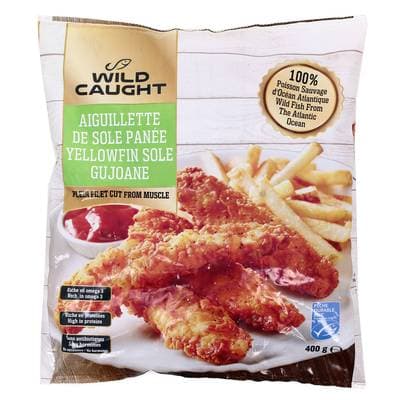 Wild Caught Aguillette de sole panée MSC, 400g