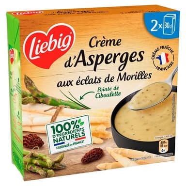 Liebig Soupe Duo d'Asperges aux Eclats de Morilles, 2x30cl