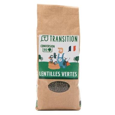 Transition Lentilles Vertes - Conversion biologique, 500g