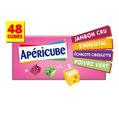 Apéricube Minis fromages L'Incontournable de l'apéro, 48 cubes - 250g