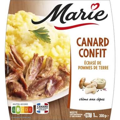 Marie Canard Confit, Ecrasé de Pommes de Terre, 300g