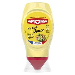 Amora Moutarde fine et douce en flacon souple squeeze Top Down, 260g
