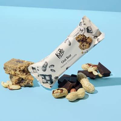 Koro Barre d'avoine cacahuètes-chocolat bio, 60g