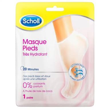 Scholl Masque Pieds Très Hydratant, 1 pièce
