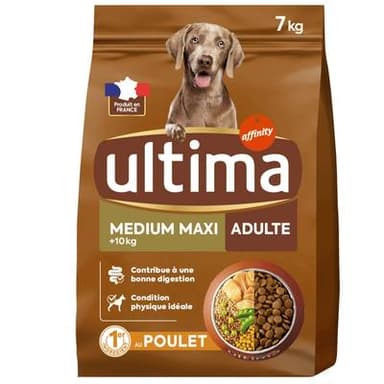 Affinity - Ultima Croquettes Poulet pour Chien Moyen et Grand, 7kg