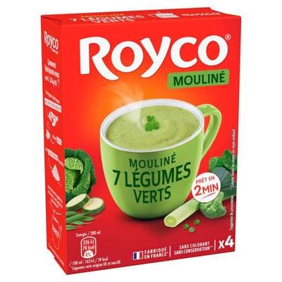 Royco Mouliné 7 Légumes verts - 4 sachets instantanée, 67g