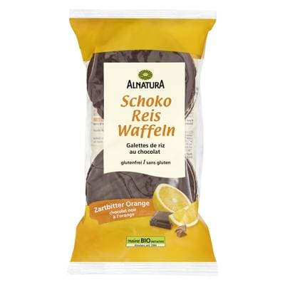 Alnatura Galettes de riz choco orange bio x6, 100g