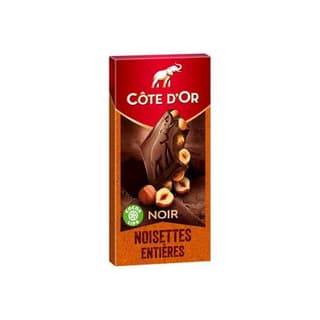 Côte d'Or Chocolat noir noisettes entières, 180g
