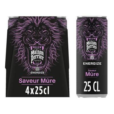 Maison Perrier Energize saveur Mûre, 4x25cl