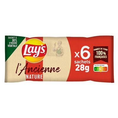 Lay's Chips Multipack à l'Ancienne Nature, 6 sachets
