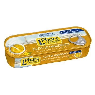 Phare d'Eckmuhl Filets de maquereaux sauce moutarde de Dijon bio, 144G