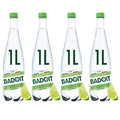 Badoit Aux arômes naturels de citron vert, Lot de 4x1L
