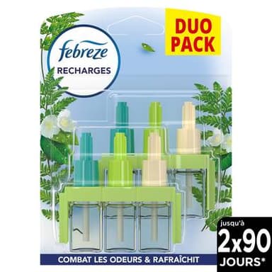 Febreze Désodorisant Recharge Électrique Rosée du Matin, 2 pièces