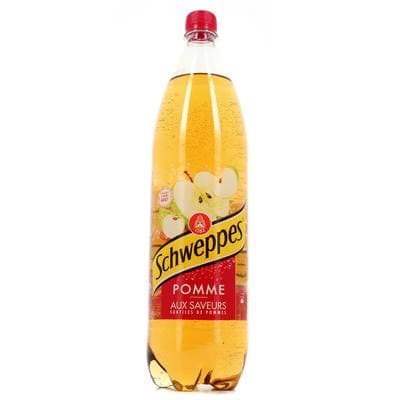 Schweppes Boisson gazeuse saveur pomme, 1,5L