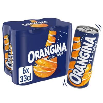 Orangina Boisson gazeuse à l'orange, 6x33cl