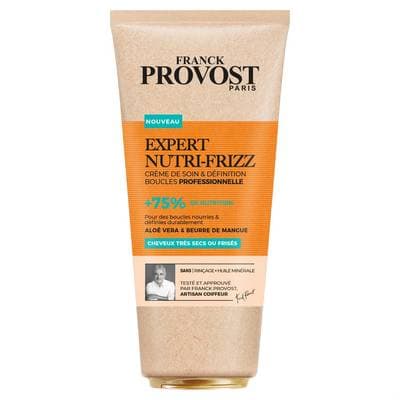 Franck Provost Crème de Soin Cheveux Expert Nutri-Frizz Aloé Vera & Beurre de Mangue, 200ml