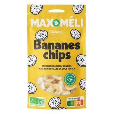 Pronatura / Max et Méli Bananes chips bio, 125g