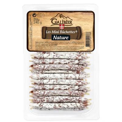 Le Galibier Mini Bûchettes Saucisson Nature, 240g