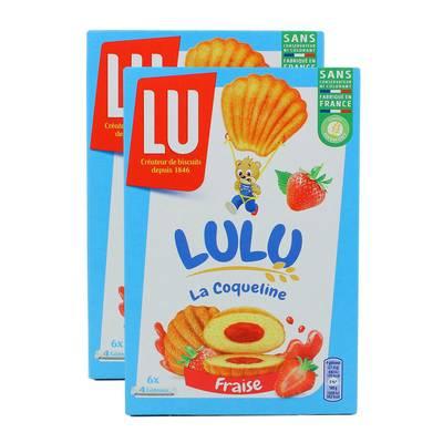 Lu - Coquelines Fraise 3 chatons