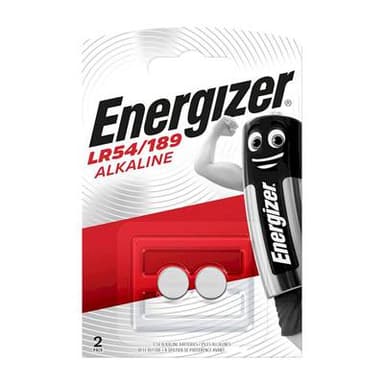 Energizer 2 Piles LR54 / 189 / V10GA Alcaline 1,5V, 2  piles
