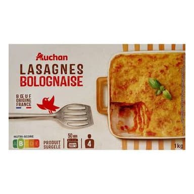 Auchan Lasagne à la bolognaise, 1kg
