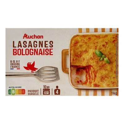 Auchan Lasagne à la bolognaise, 1kg