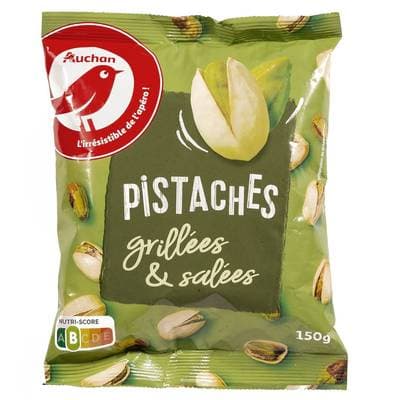 Auchan Pistaches grillées et salées, 150g