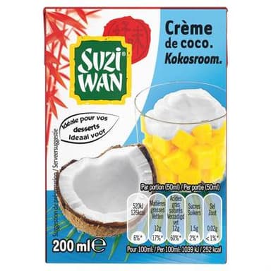 Suzi Wan Crème de coco, 20cl
