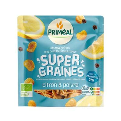 Priméal Les Supers graines citron poivre bio, 100g